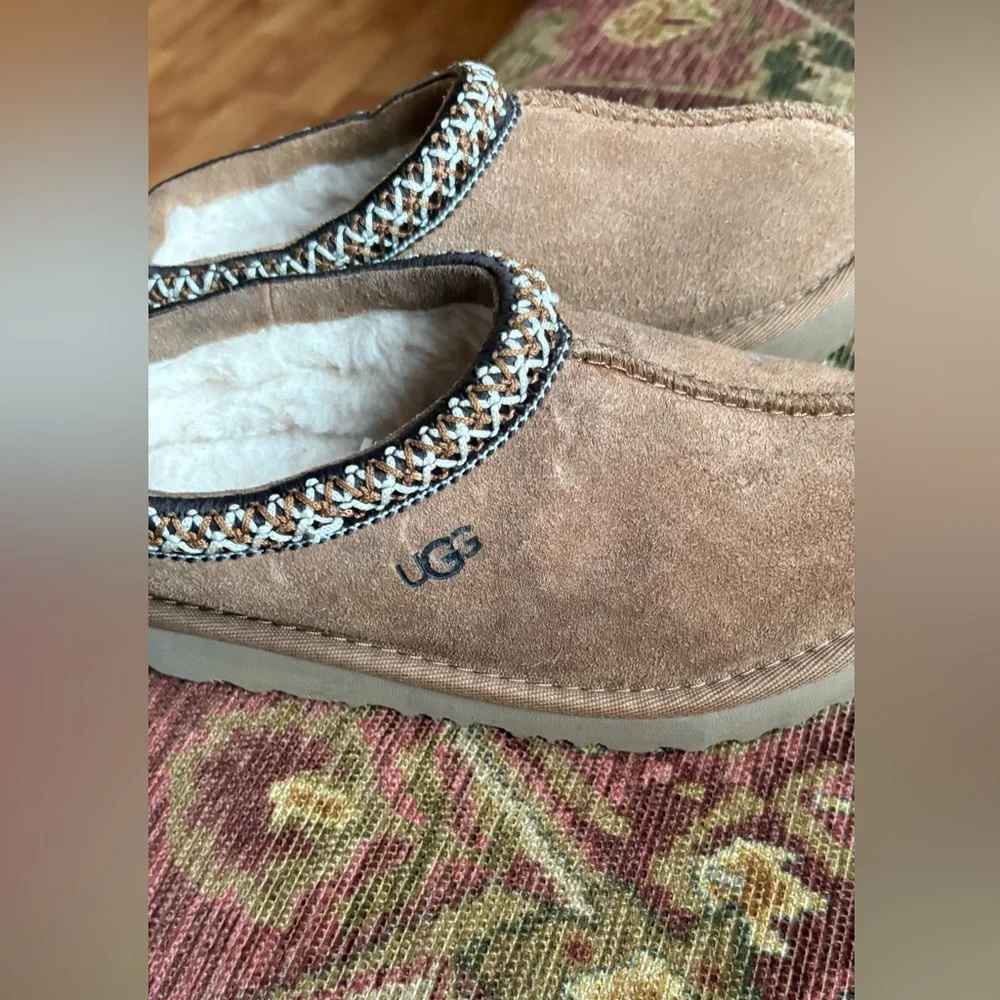 Kids Uggs Brown Slip on Clogs/Slippers Size 12 Like New